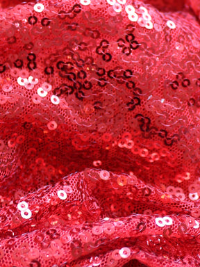 Tulle à paillettes rouge - Glow