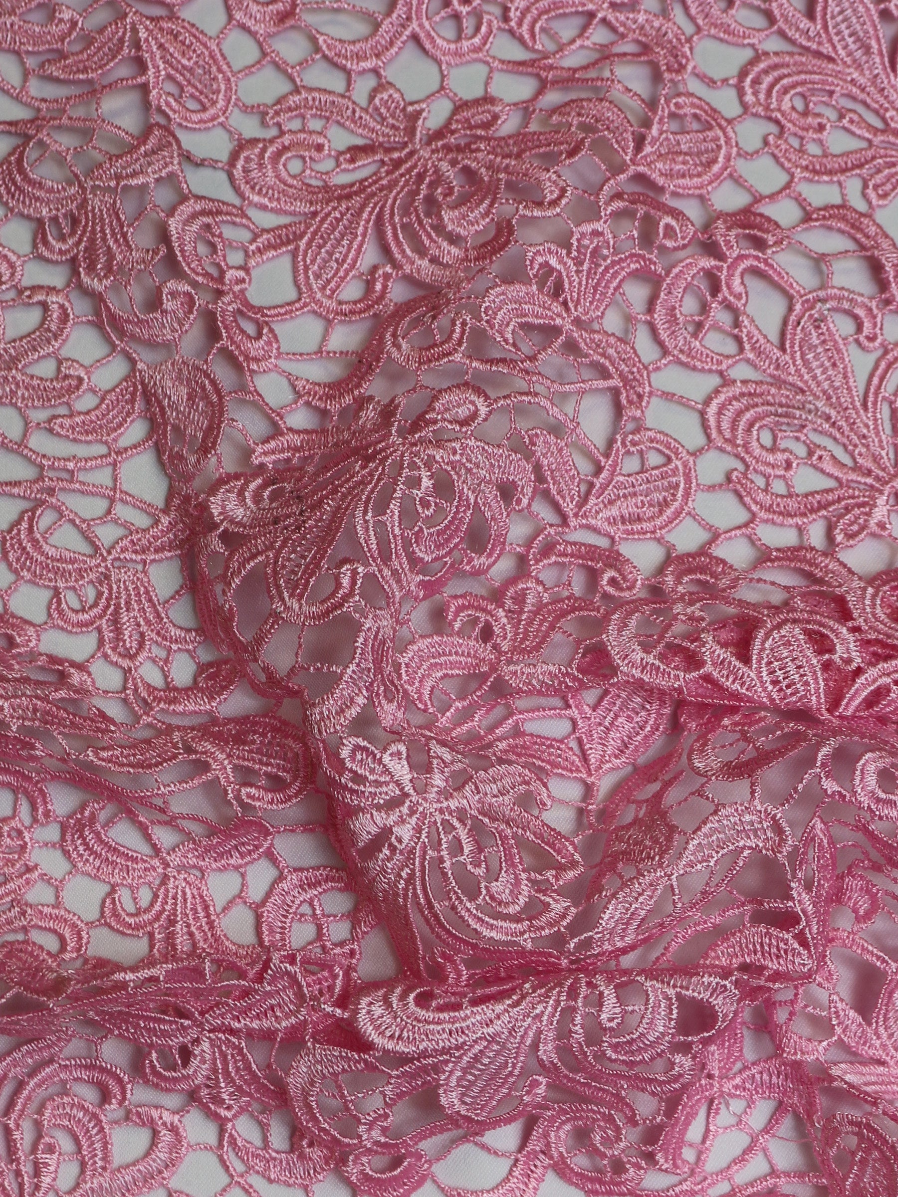 Dentelle Guipure Rose - Reese