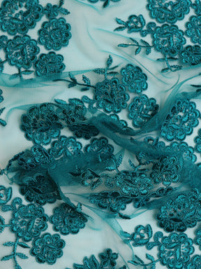 Dentelle torsadée bleu sarcelle - Riaz