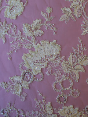 Dentelle Perlée Ivoire - Roberta