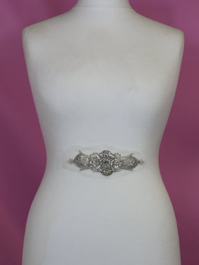 Applique en cristal brodée – Rose