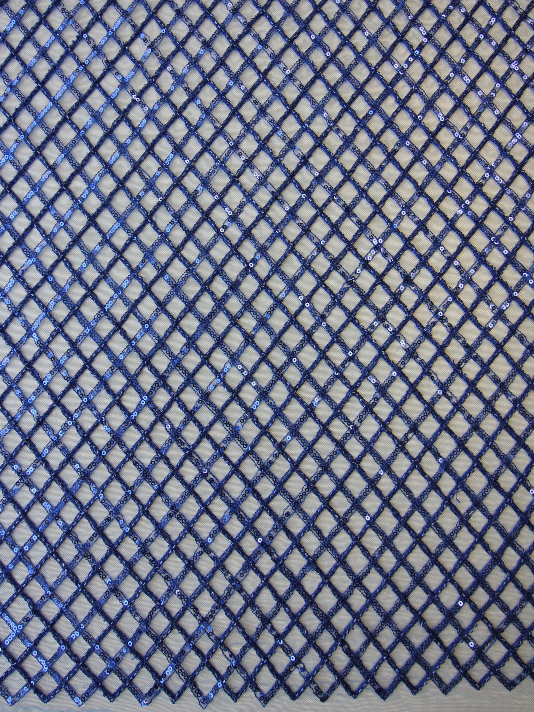 Dentelle à sequins bleu roi - Odelia