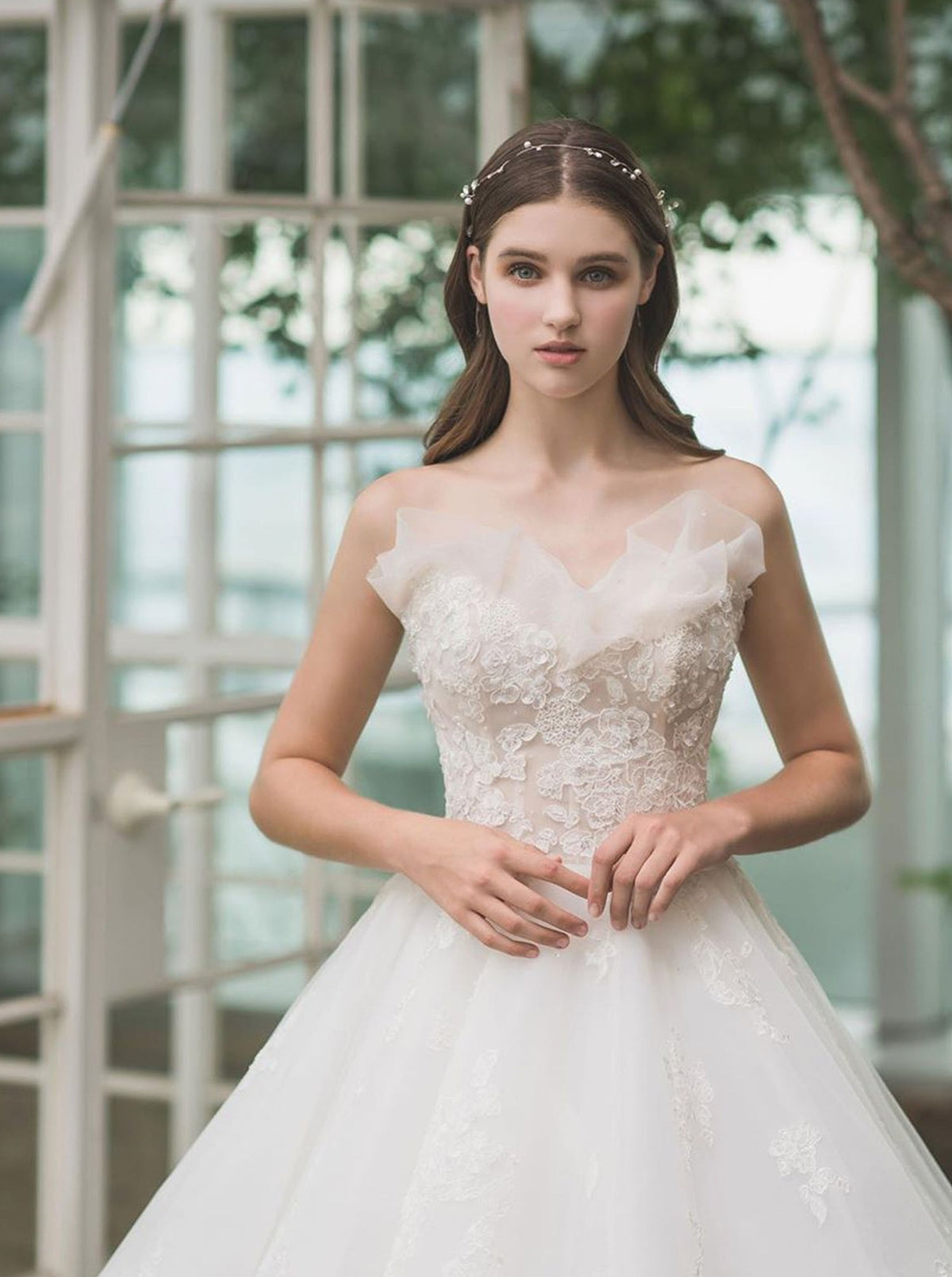 Dentelle Brodée Ivoire - Illaria