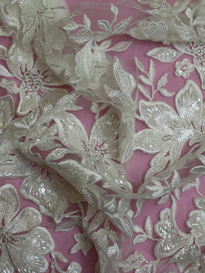 Dentelle Perlée Ivoire - Serenella