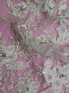 Dentelle Perlée Ivoire – Simone
