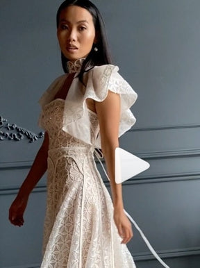 Dentelle Brodée Ivoire - Côme