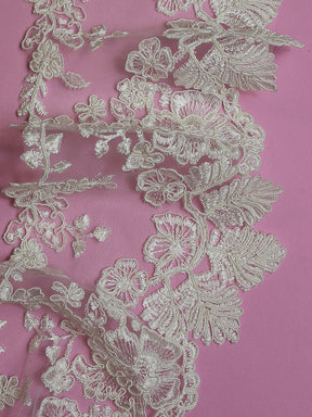 Bordure en dentelle ivoire cordée – Sweet Pea