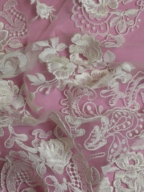 Dentelle Brodée Ivoire - Tahlula