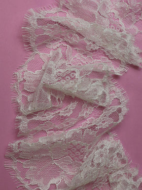 Bordure en dentelle ivoire chantilly - Tatum