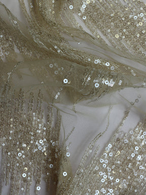 Tulle Champagne Pailleté -Twilight