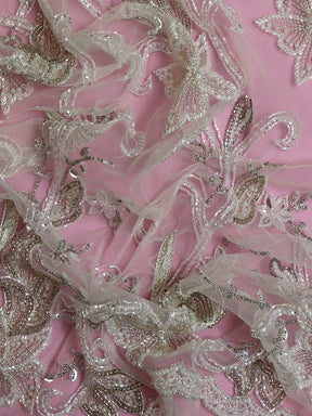 Dentelle Perlée Ivoire - Yedda