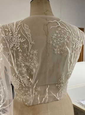 Dentelle brodée ivoire - Hayley