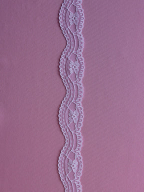 Bordure en Dentelle Blanche - Almond