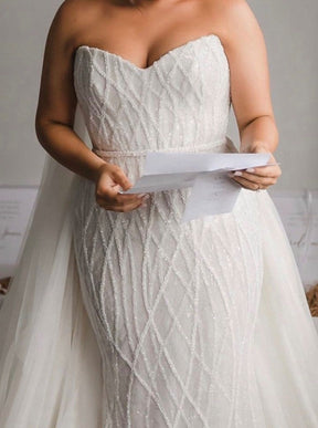 Tulle embelli ivoire - Alba