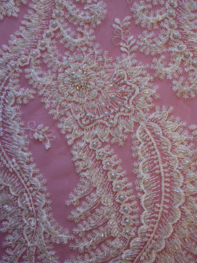 Dentelle Fleur Perlée Ivoire - Joy