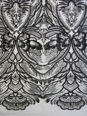 Dentelle Brodée Noire - Immaculata