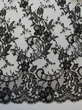Dentelle Chantilly Noire - Sabrina