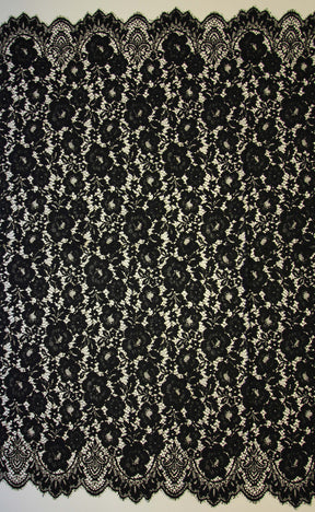 Dentelle Raschel à cordon noir - Maggie