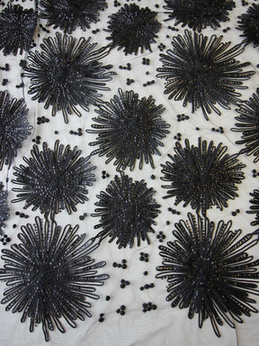 Dentelle Noire Cordonnée & Paillettes - Danuta