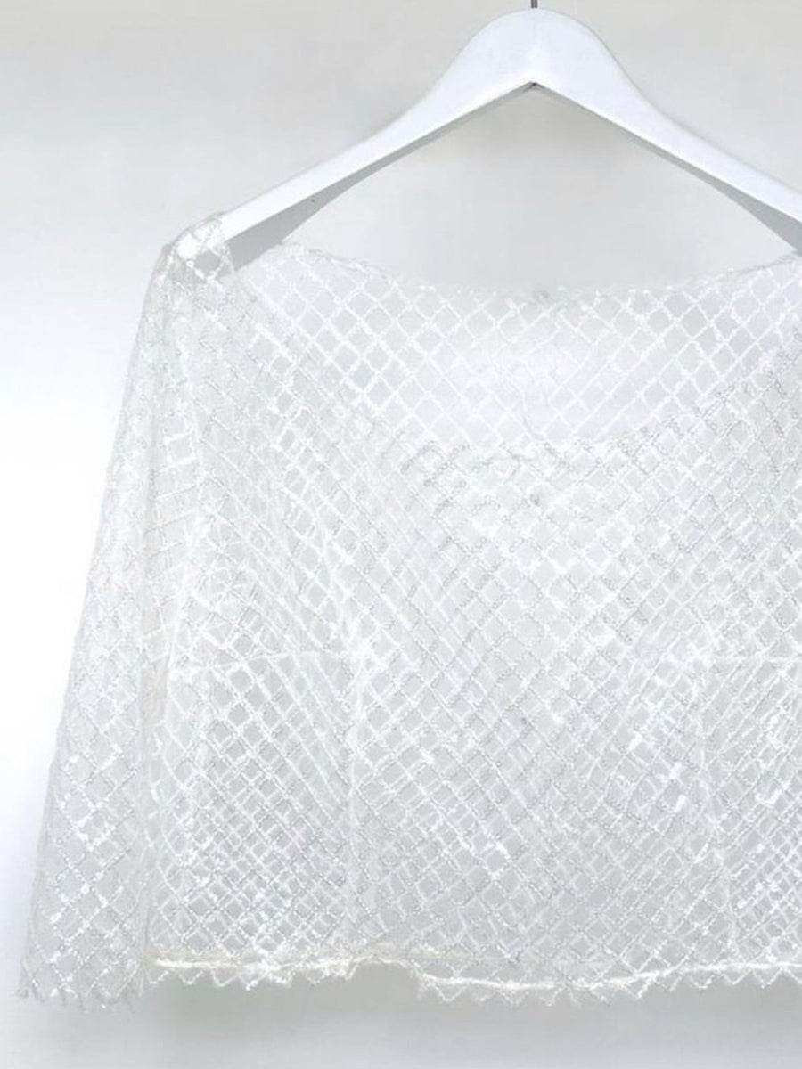 Tulle ivoire avec sequins - Glint