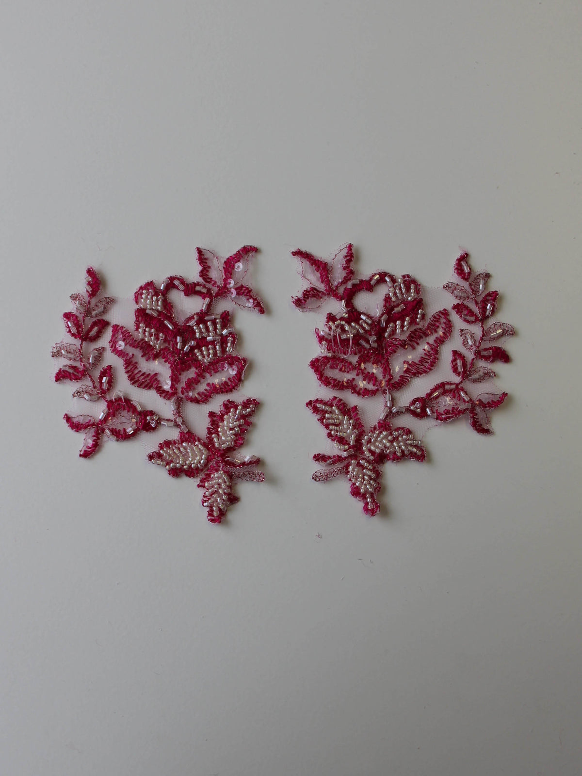Applique en dentelle rose bonbon – Chloe.