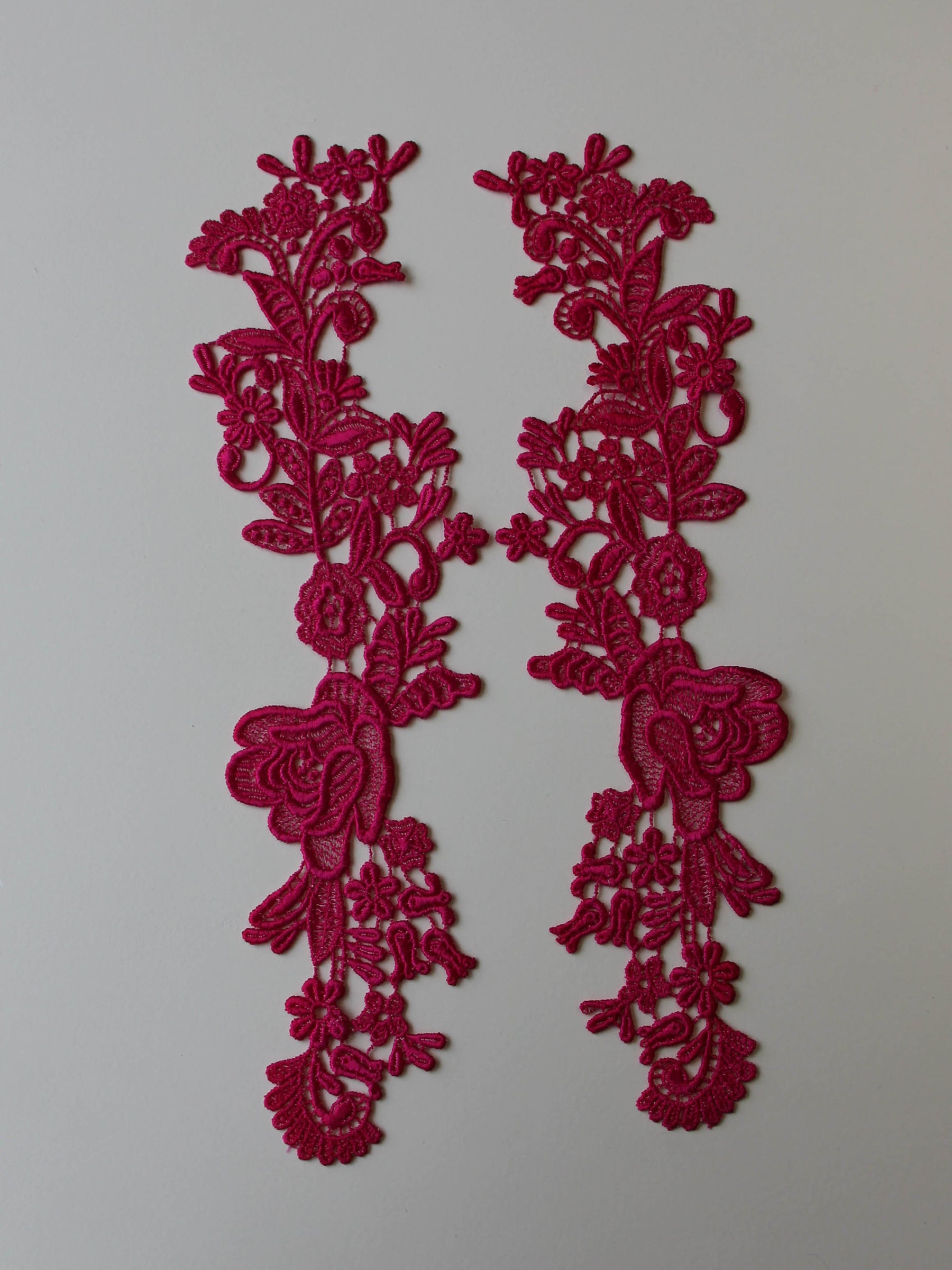 Appliques en dentelle rose bonbon – Nova.