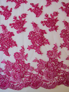 Dentelle rose bonbon - Victoria.