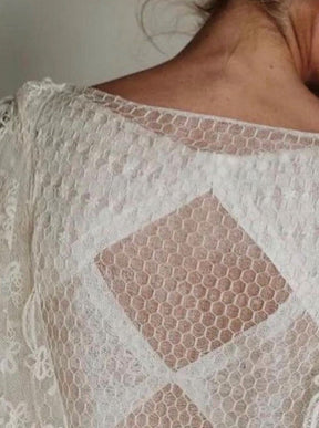 Dentelle Chantilly Ivoire - Chablis