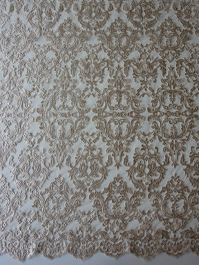 Dentelle Broderie Paillettes Champagne - Albany