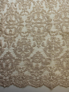 Dentelle Broderie Paillettes Champagne - Albany