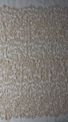 Dentelle ornée de champagne - Allie
