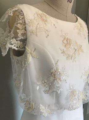 Dentelle Perlée Champagne - Chloé
