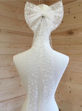 Tulle floqué ivoire - Conjuror