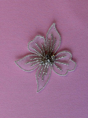 Applique en fleur cristalisée - Deidre