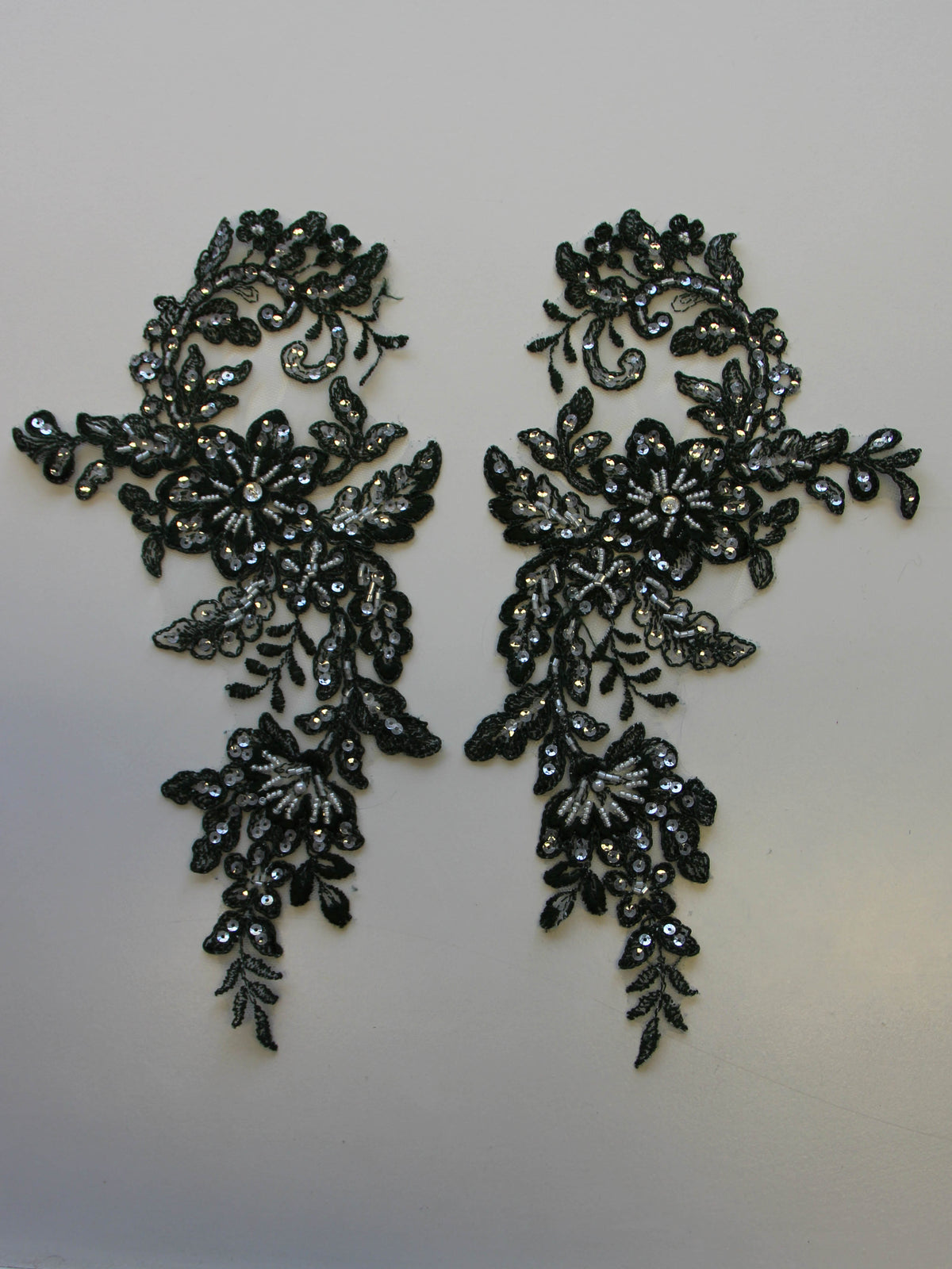 Appliques en dentelle vert foncé – Annabelle.