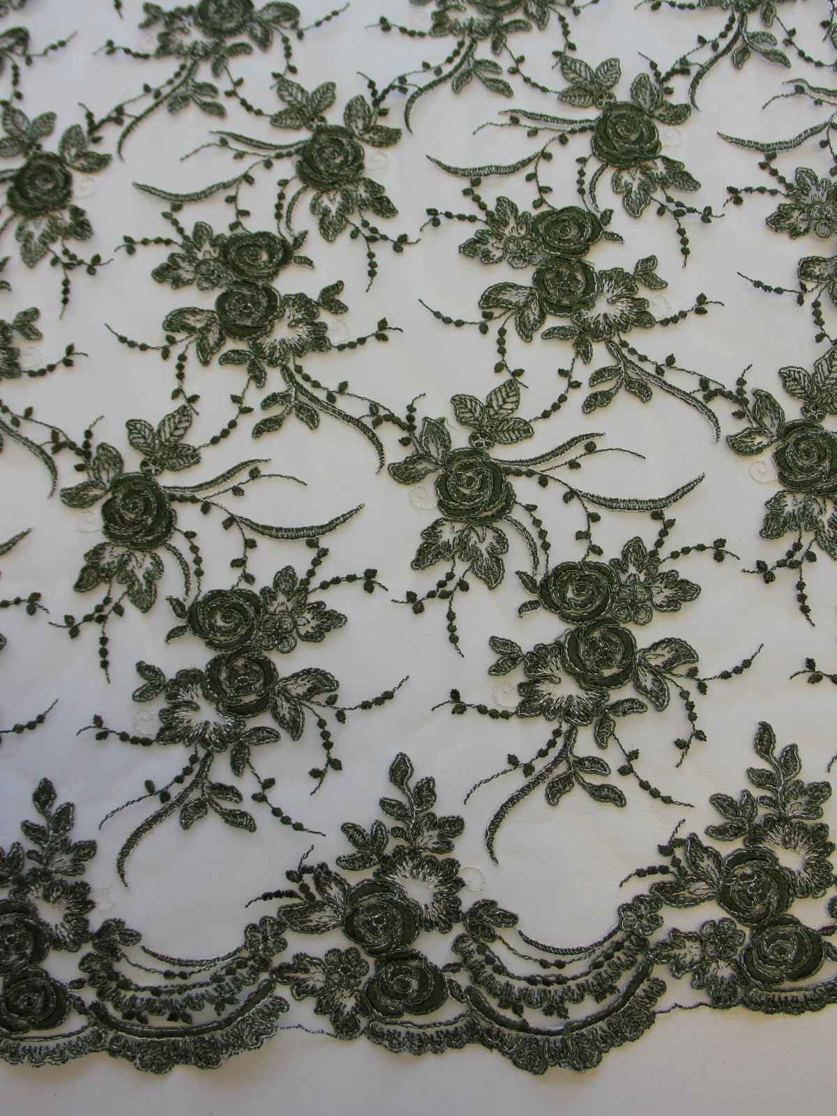 Dentelle vert foncé - Maria.