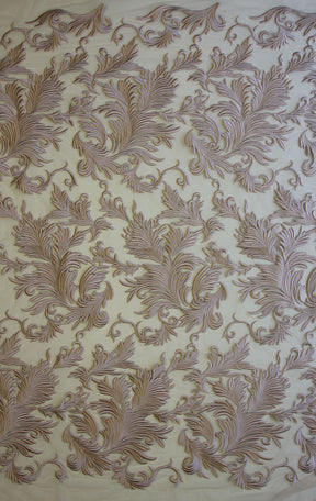 Dentelle Brodée Rose - Automne