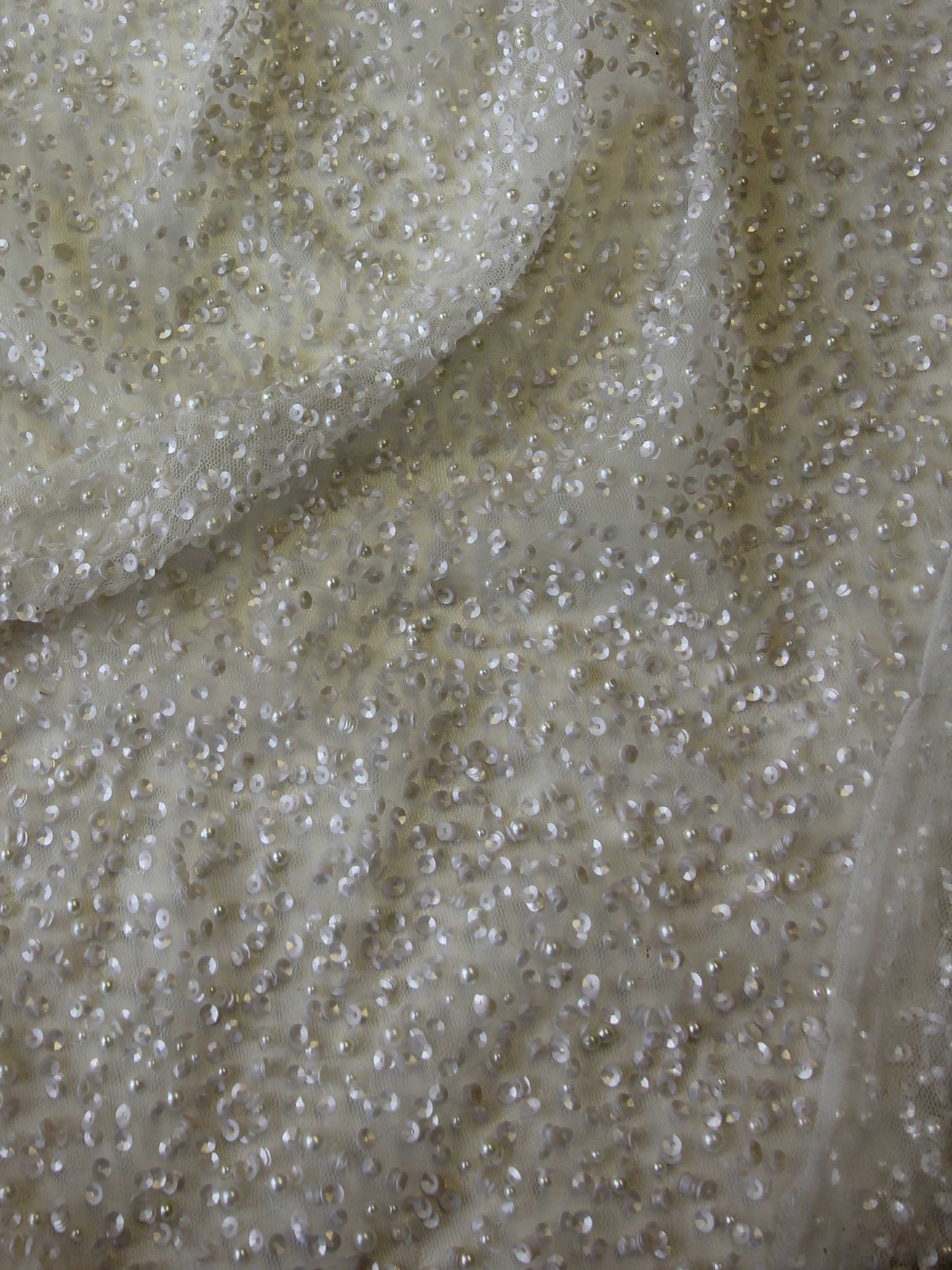 Tulle Embelli en Ivoire - Halette