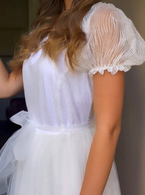 Tulle pailleté ivoire - Fascination