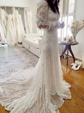 Tulle ivoire avec sequins - Flicker