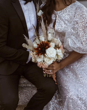 Tulle ivoire avec sequins - Flicker