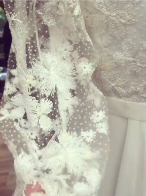 Dentelle Broderie Ivoire - Flockova