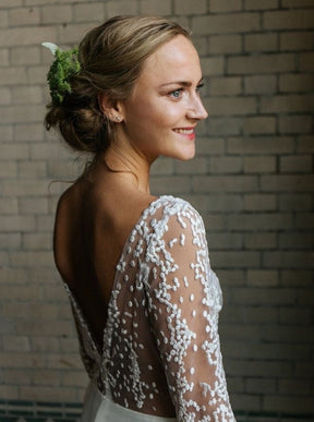 Dentelle Brodée Ivoire - Gabby