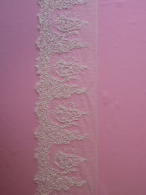 Galon de Dentelle Perlé Ivoire – Acer