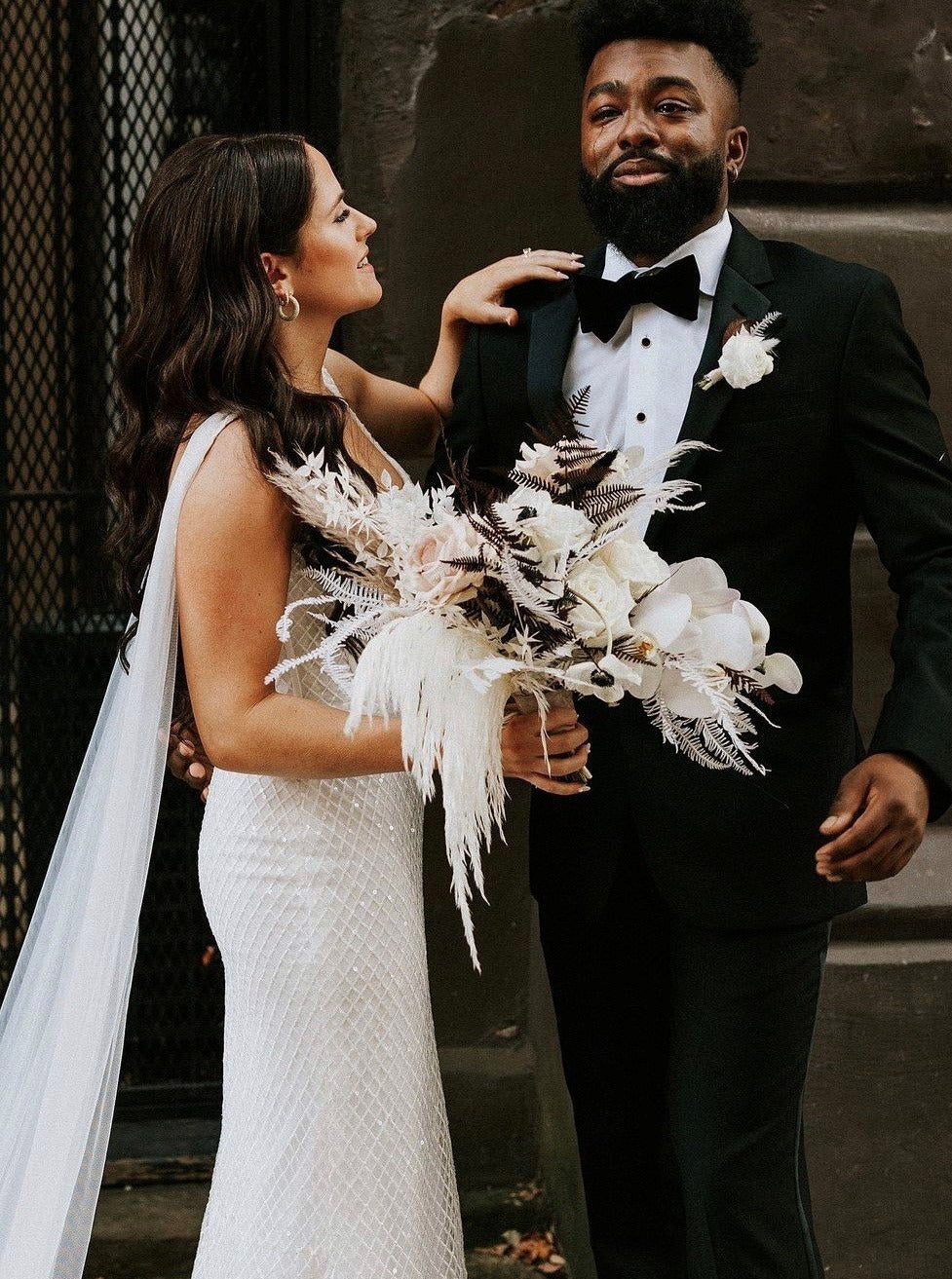 Tulle ivoire avec sequins - Glint