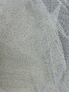 Tulle Pailleté Ivoire - Glitterati