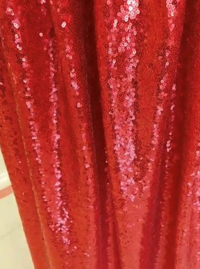 Tulle à paillettes rouge - Glow