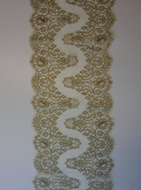 Bordure en Dentelle Chantilly Or - Natasha