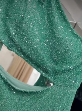 Dentelle Perlée Verte - Britte
