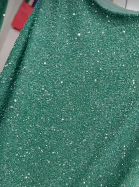 Dentelle Perlée Verte - Britte